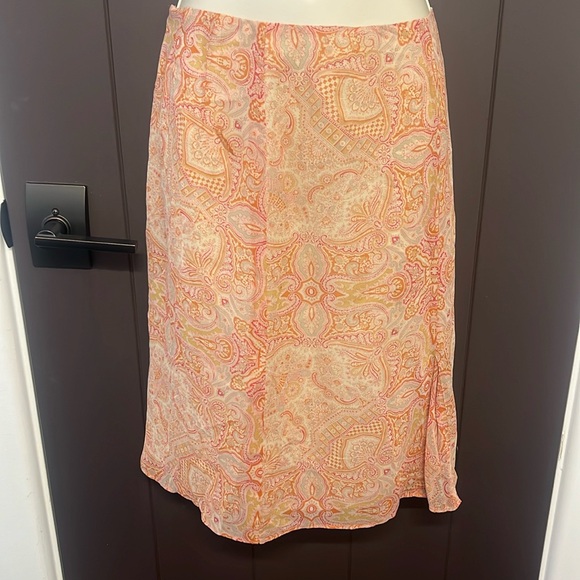 Banana Republic boho print sunset midi skirt - Picture 1 of 6
